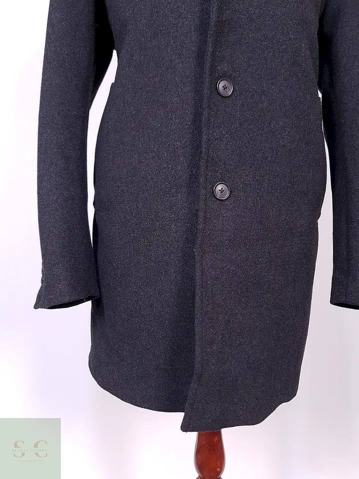 Abrigo Plomo Mango Talla L 2