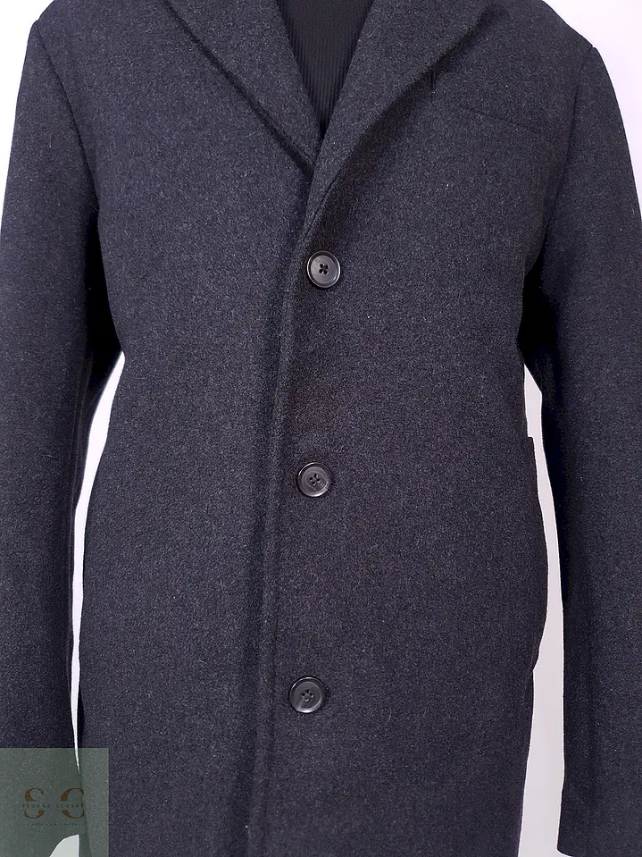 Abrigo Plomo Mango Talla L 3