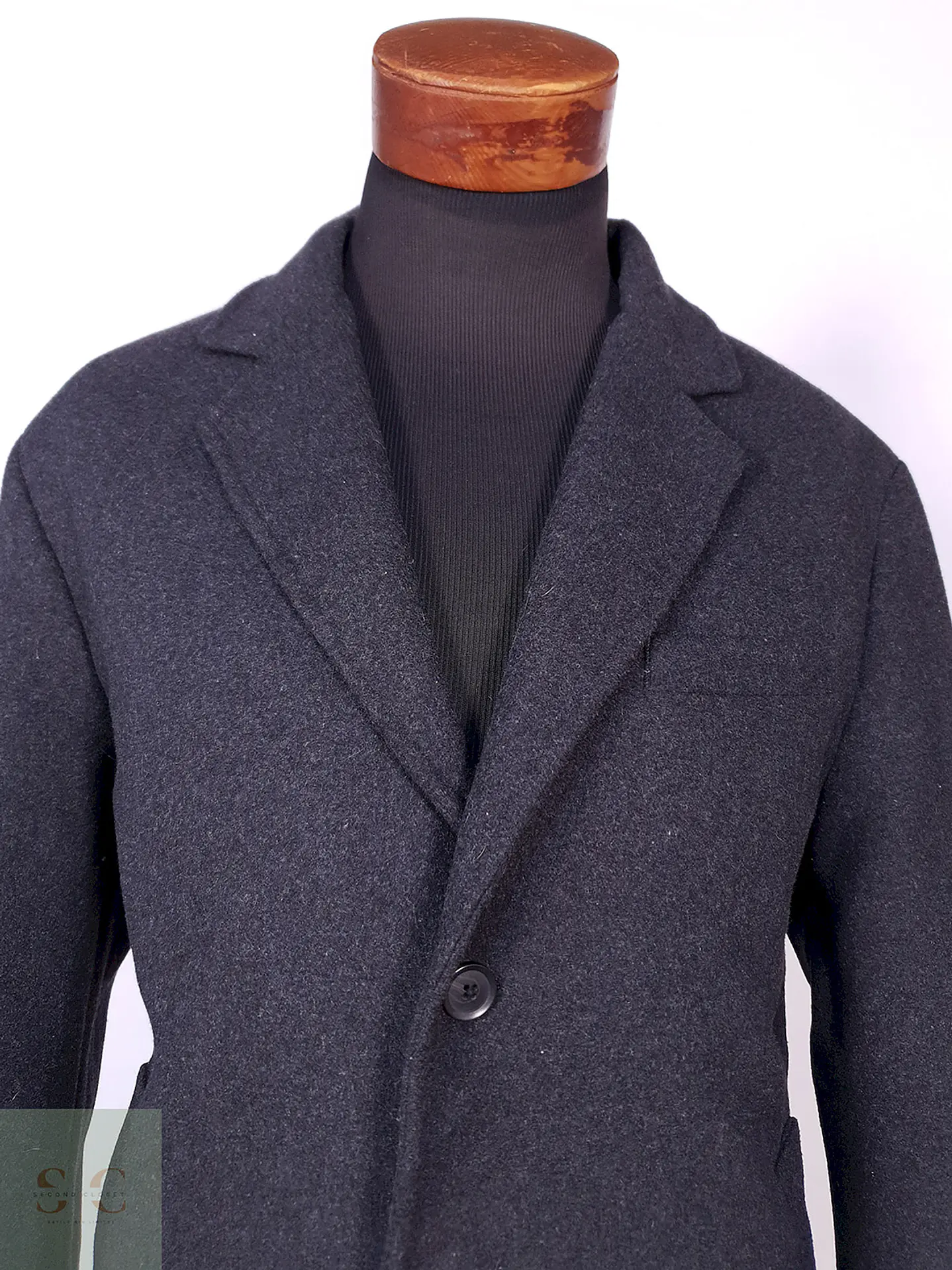 Abrigo Plomo Mango Talla L 4