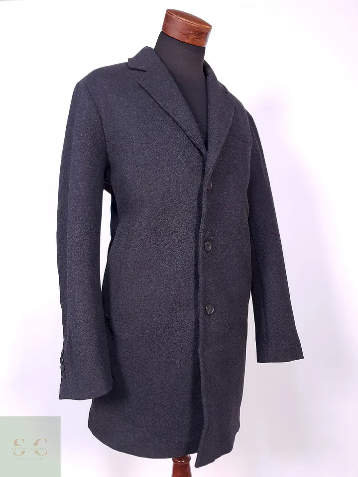 Abrigo Plomo Mango Talla L 7