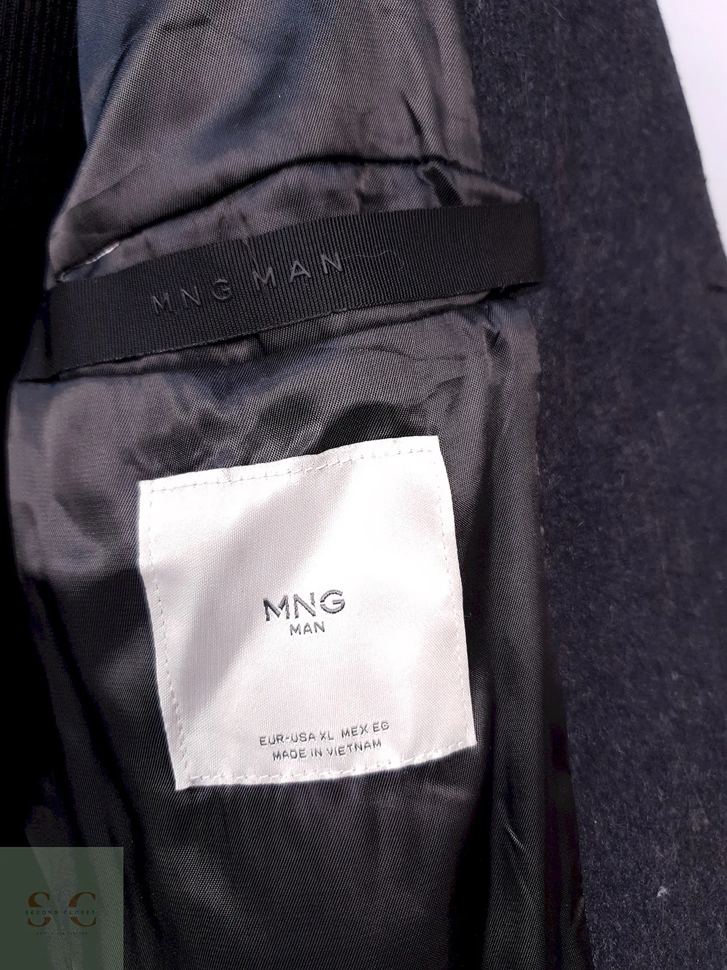 Abrigo Plomo Mango Talla L 8
