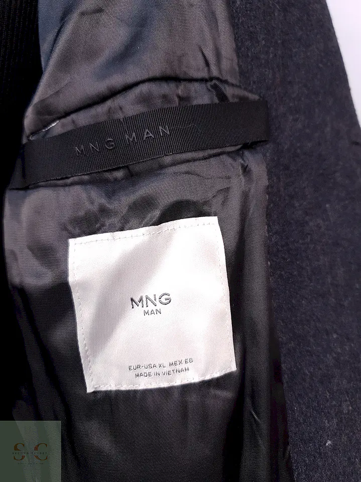 Abrigo Plomo Mango Talla L 8