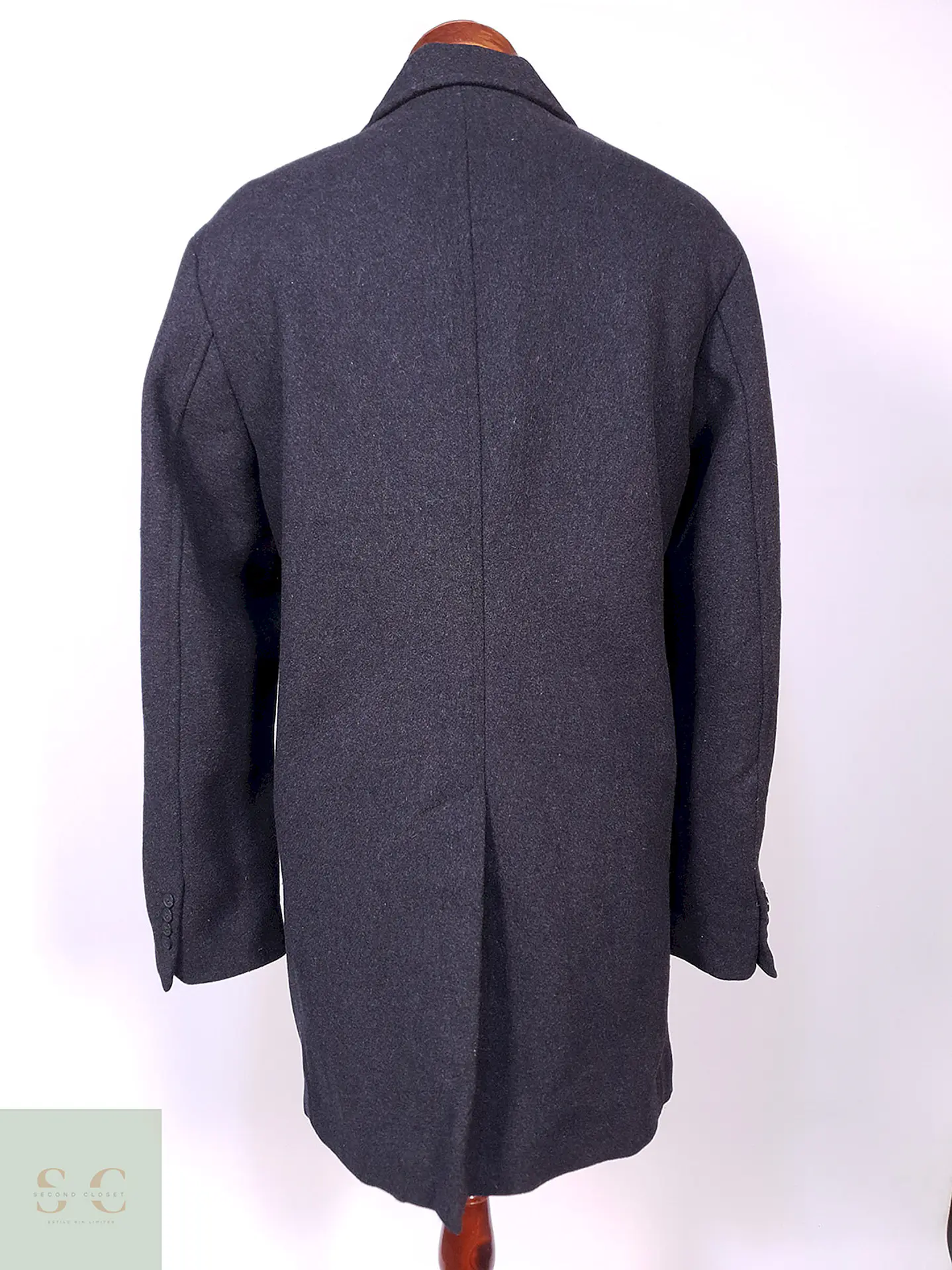 Abrigo Plomo Mango Talla L 11