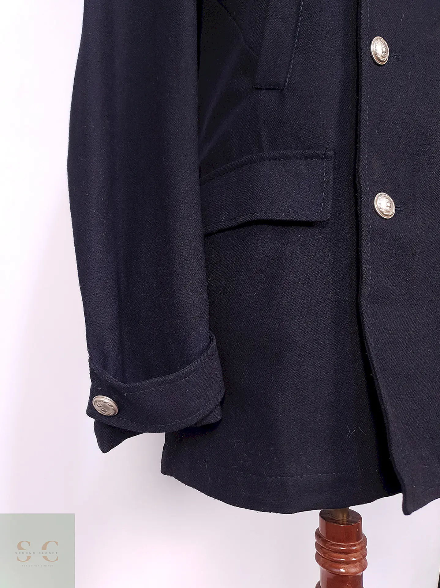 Abrigo Marinero Azul Incom Uomo 60% Lana Talla M 4