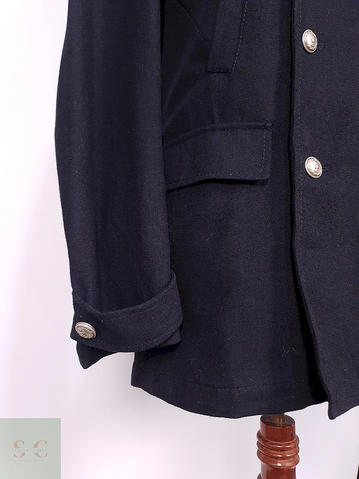 Abrigo Marinero Azul Incom Uomo 60% Lana Talla M 4