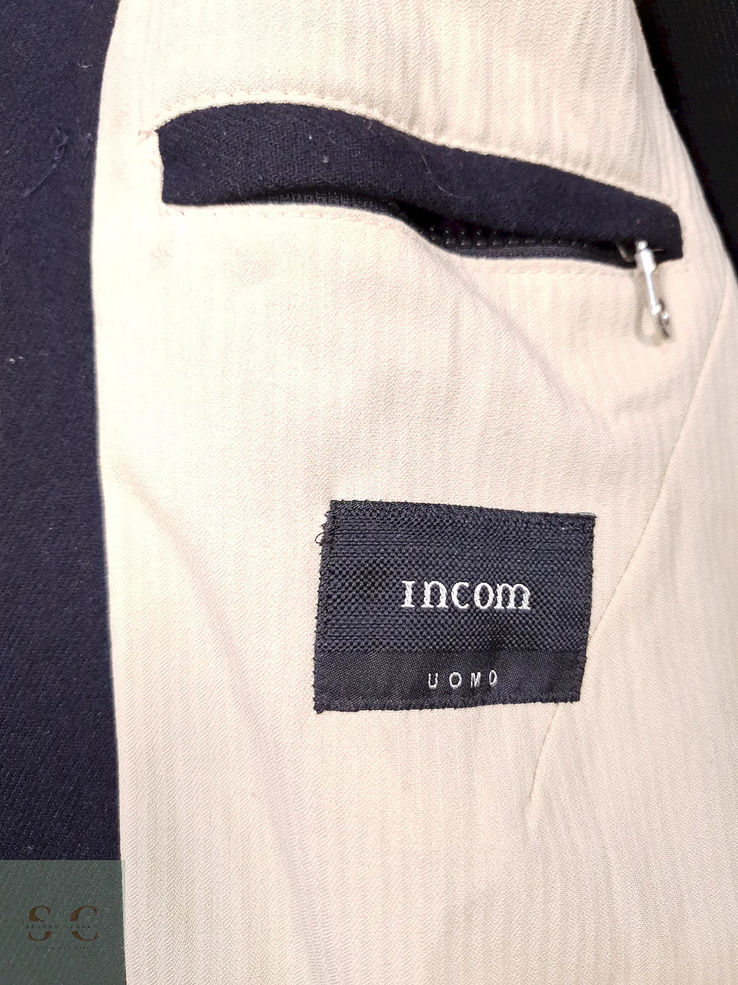 Abrigo Marinero Azul Incom Uomo 60% Lana Talla M 10
