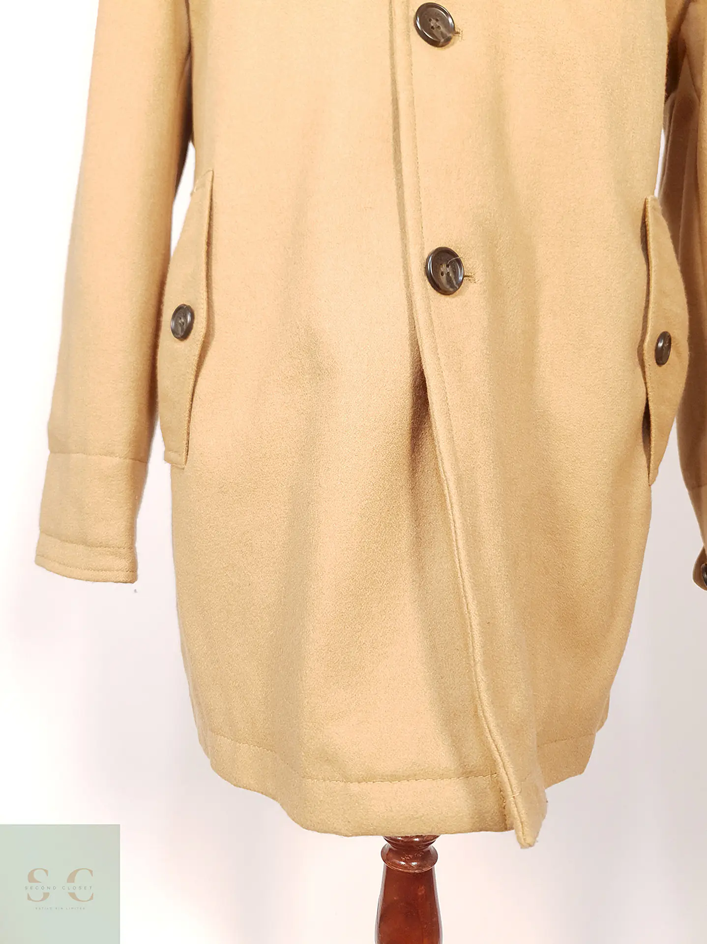 Abrigo Chaquetón London Fog Camel 60% Lana Talla LXL 3