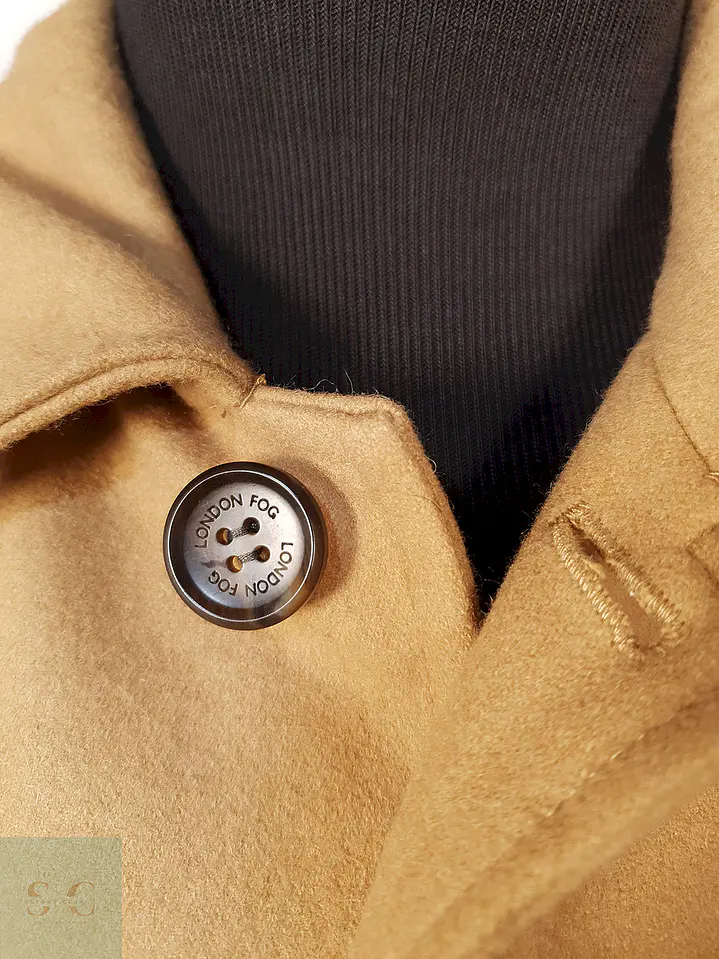 Abrigo Chaquetón London Fog Camel 60% Lana Talla LXL 7