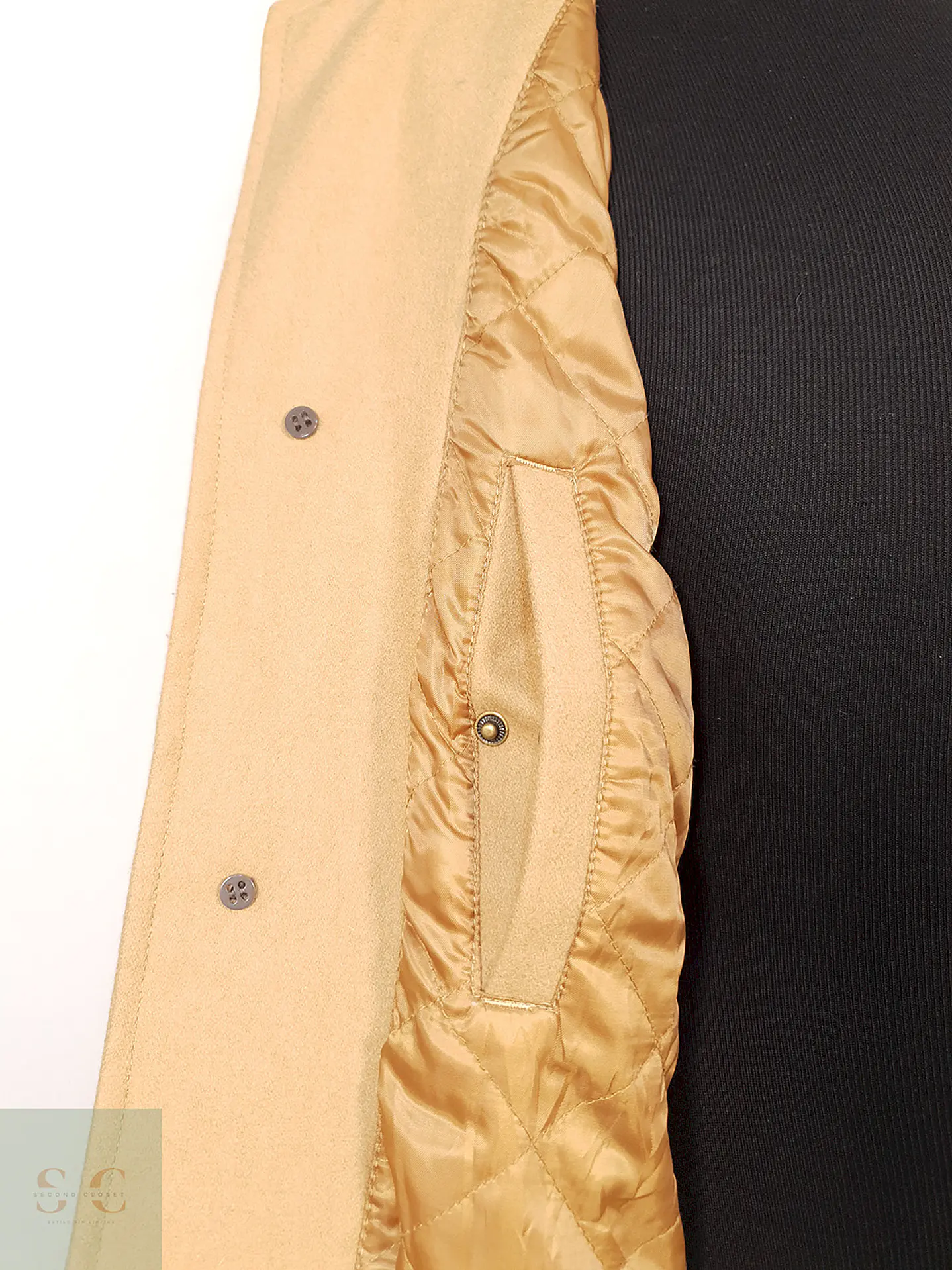 Abrigo Chaquetón London Fog Camel 60% Lana Talla LXL 11