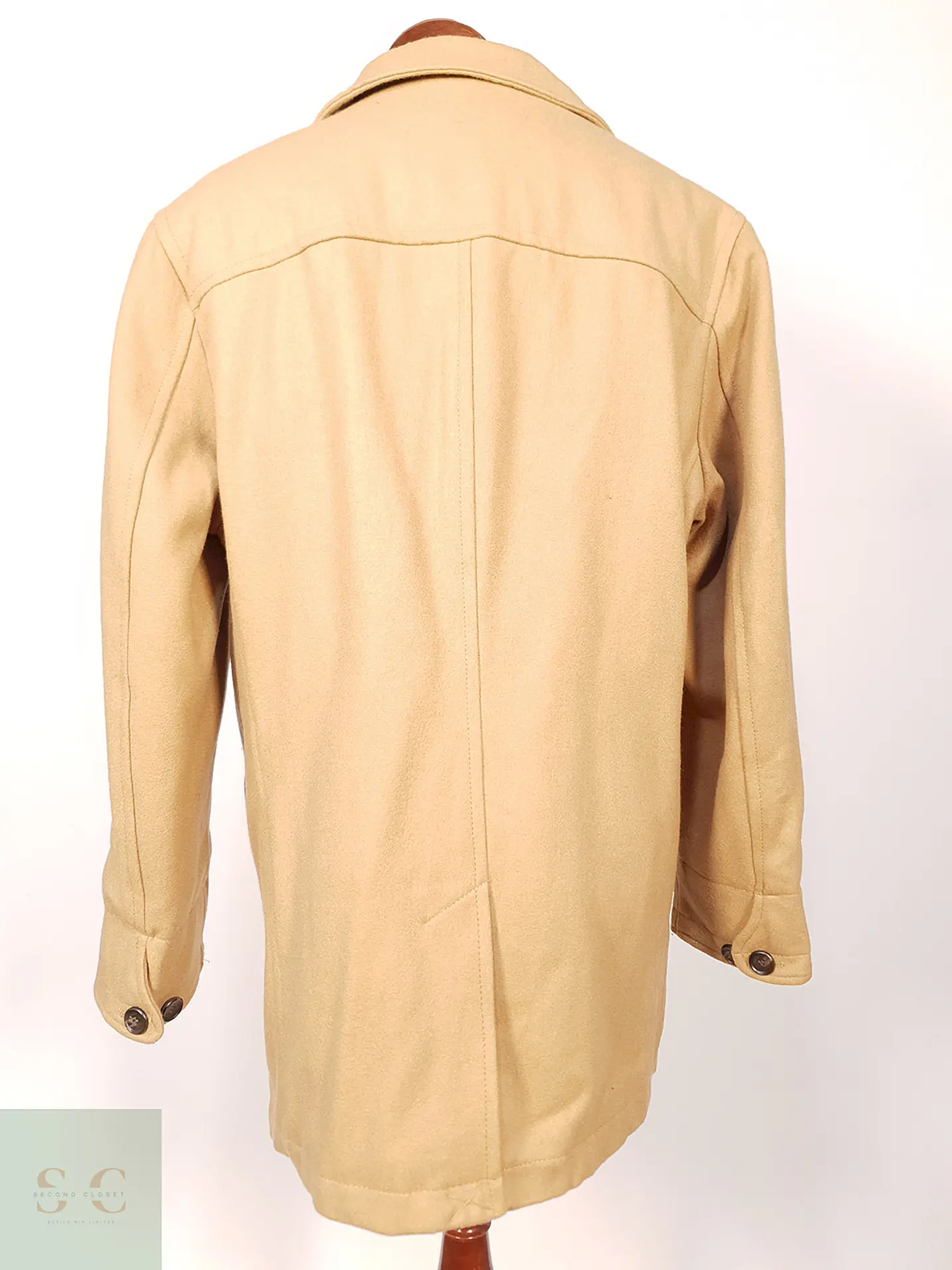 Abrigo Chaquetón London Fog Camel 60% Lana Talla LXL 12