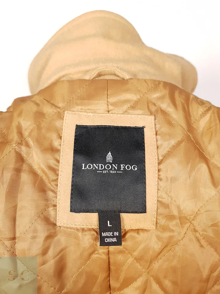 Abrigo Chaquetón London Fog Camel 60% Lana Talla LXL 13