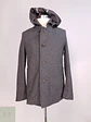 Abrigo Corto Gris Lana Cashmere Mens Melrose con Chaleco Talla SM - Miniatura 1