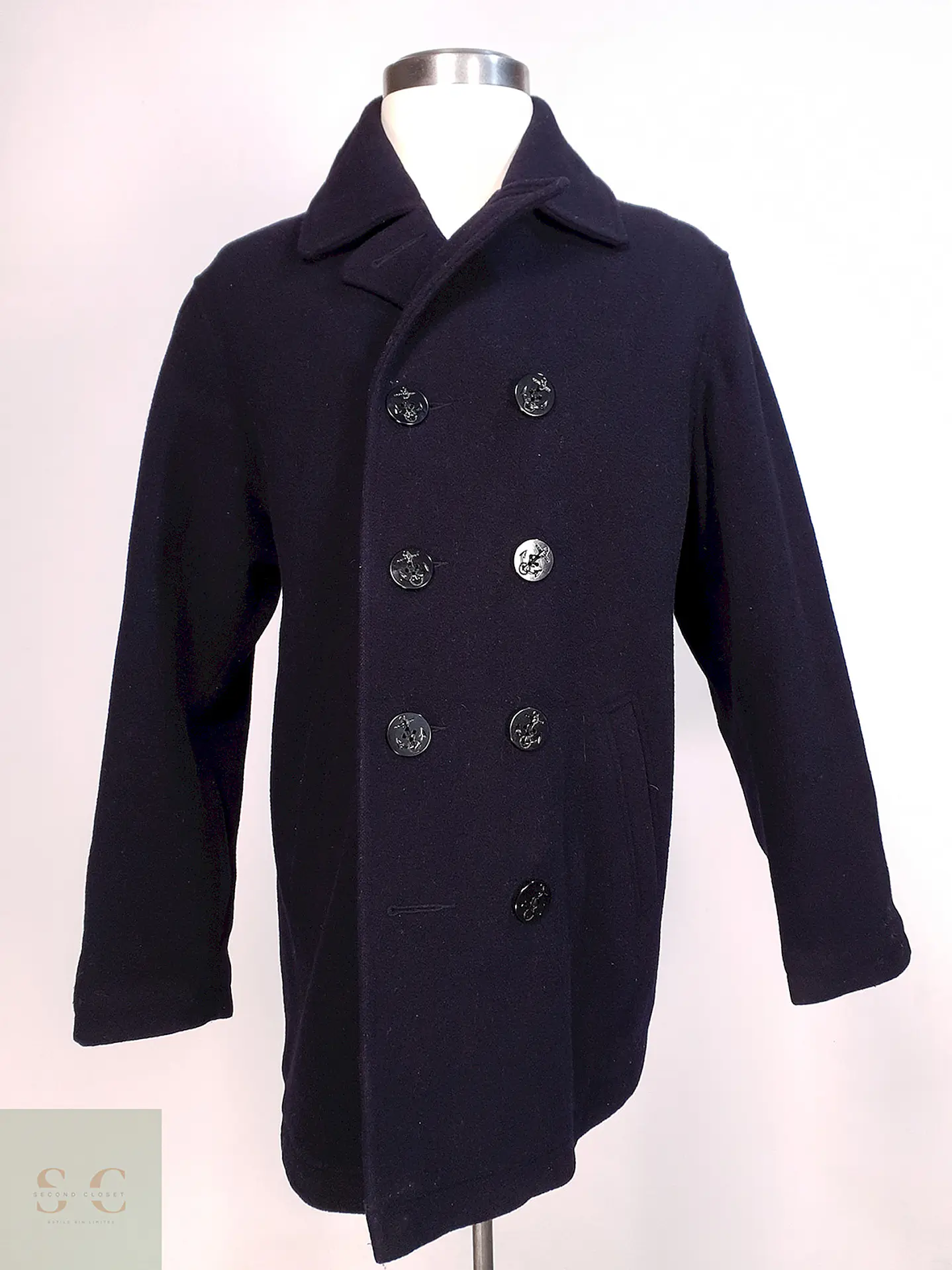 Abrigo Marinero Azul Gap - Lana Talla L 1