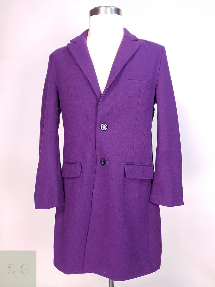 Abrigo clásico Morado paño Talla M 1