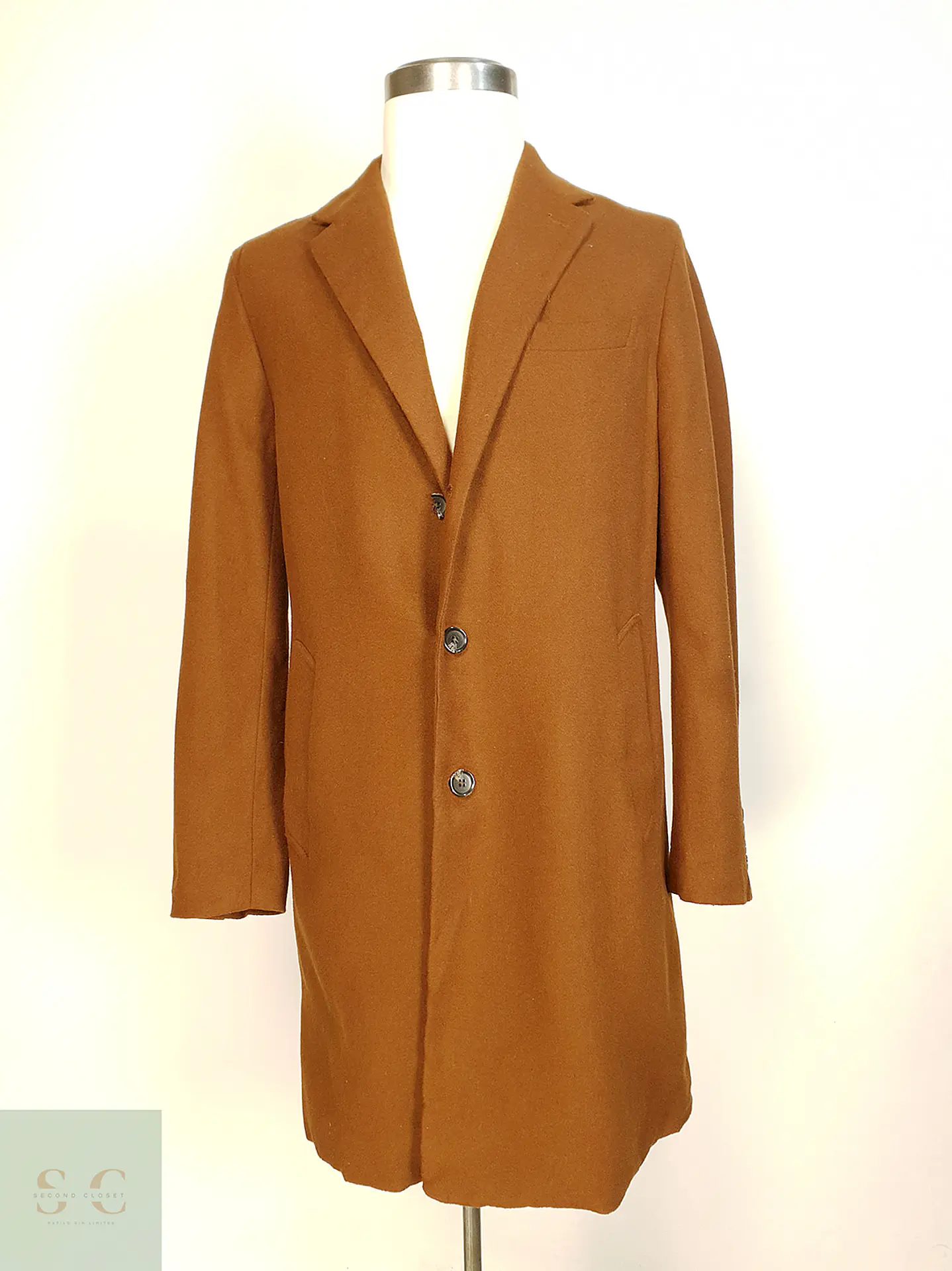 Abrigo Japonés Camel GU Lana -  Talla M 1