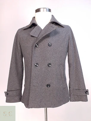 Abrigo Marinero Gris Japonés Louis Chavlon Talla XS