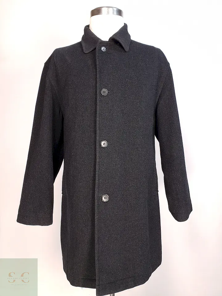 Abrigo Japonés Plomo - Lana Cashmere Talla L 1