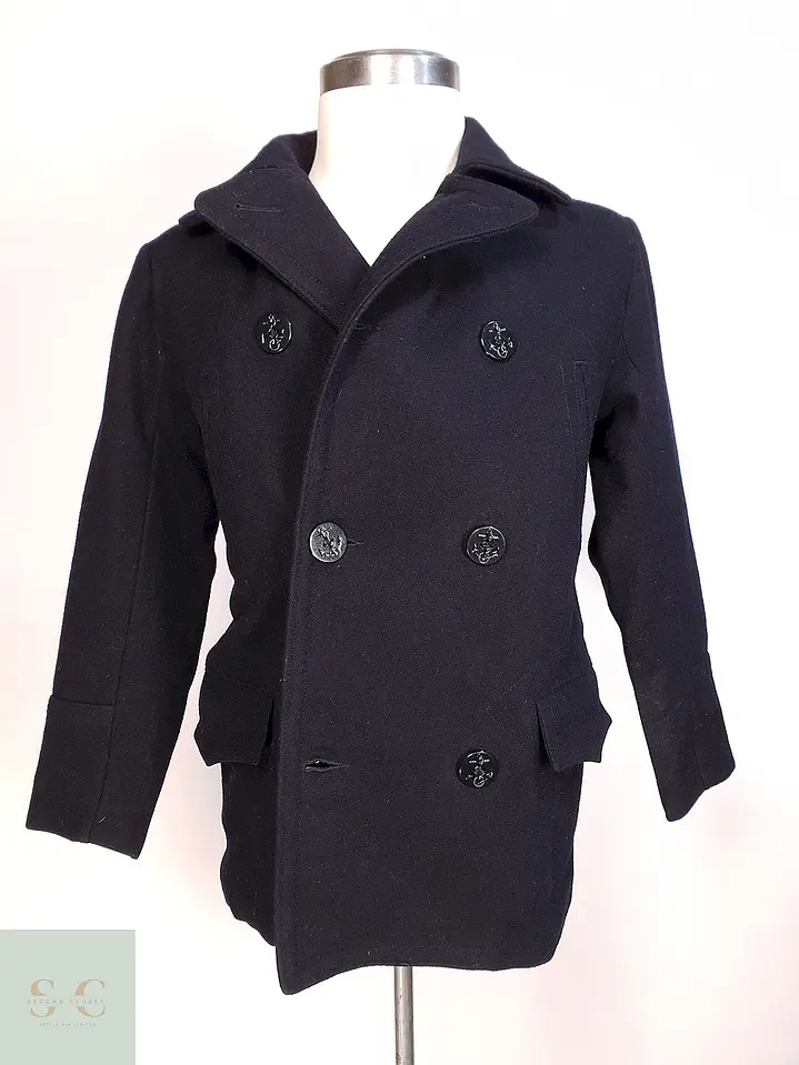 Abrigo Marinero Azul Gap Kids  Lana Talla S ( XL Niño ) 1