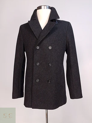 Abrigo Marinero Plomo Ted Baker - Lana Talla SM