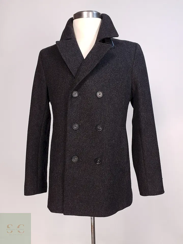 Abrigo Marinero Plomo Ted Baker - Lana Talla SM 1