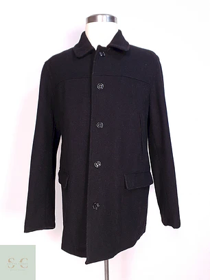 Abrigo J.Crew Grafito 100% Lana Thinsulate Talla XL