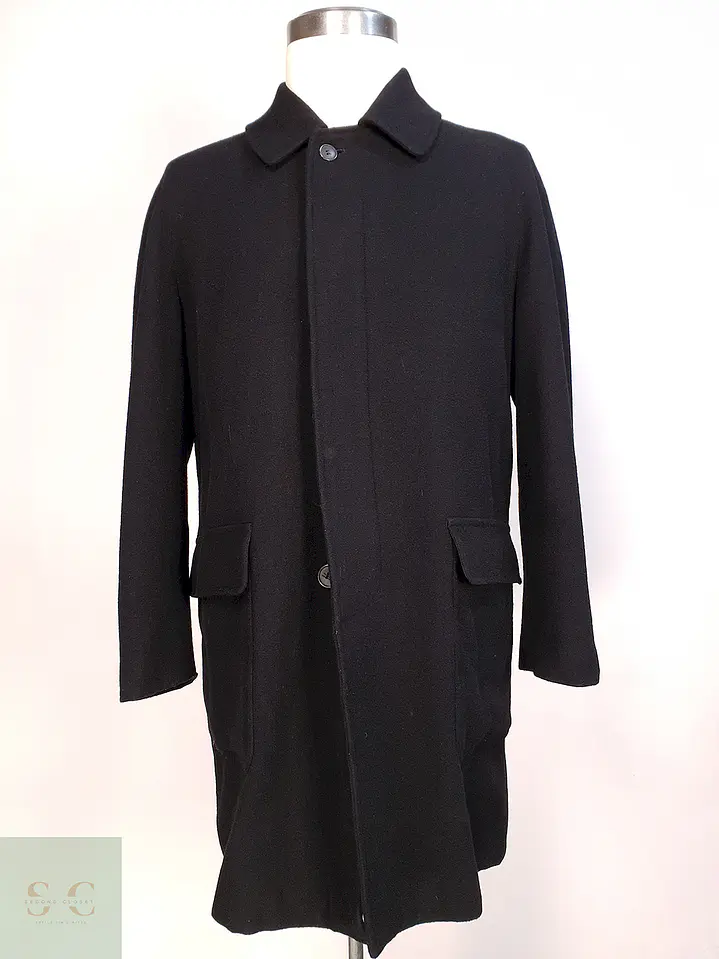 Abrigo Japonés Georg Stage Negro Lana Cashmere Talla ML 2