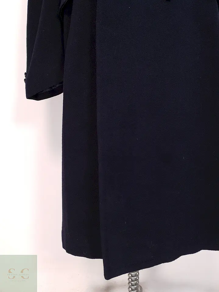 Abrigo Cruzado Largo Azul James Whitehead Lana Cashmere Talla XL 2
