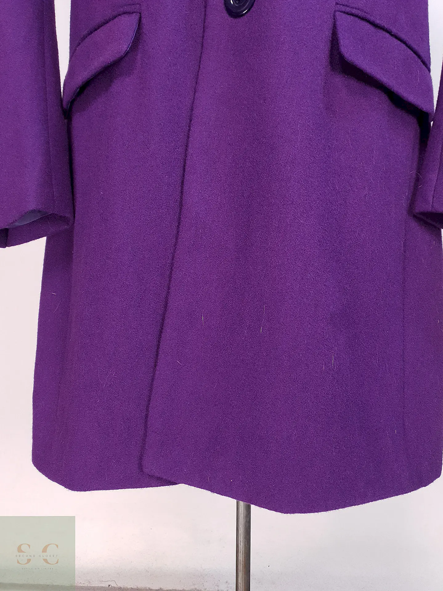 Abrigo clásico Morado paño Talla M 7