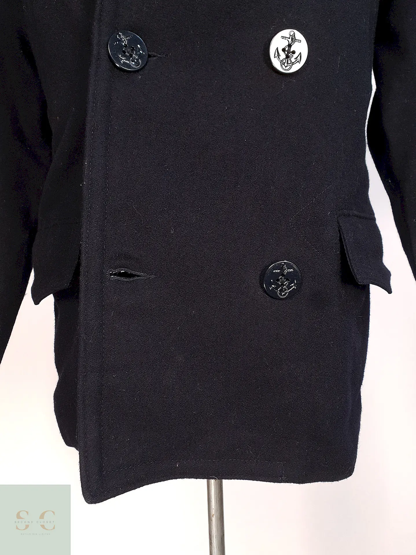 Abrigo Marinero Azul Gap Kids  Lana Talla S ( XL Niño ) 6
