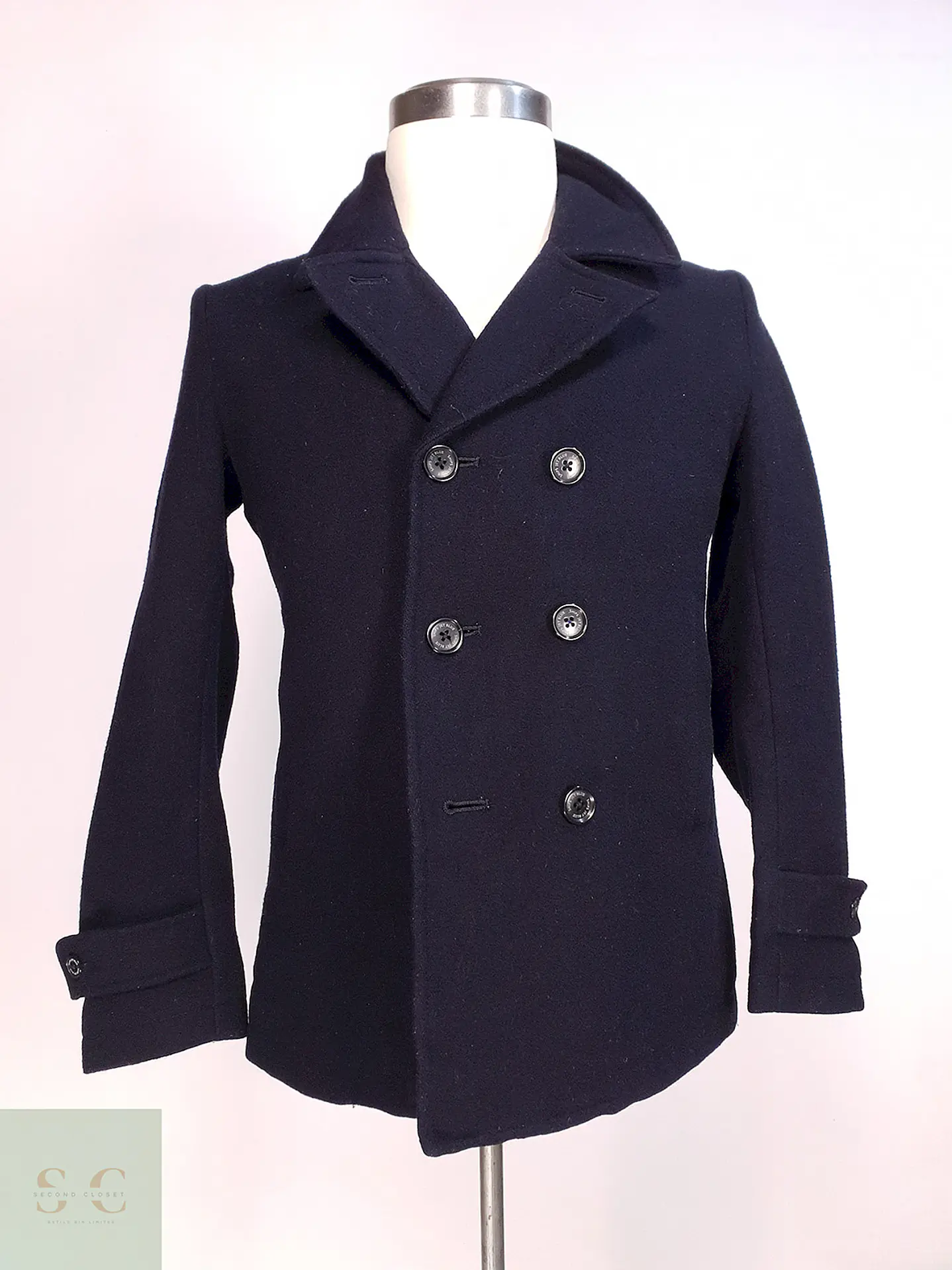 Abrigo Japonés Marinero Azul Ships Jet Blue - Lana Talla XS/S 3