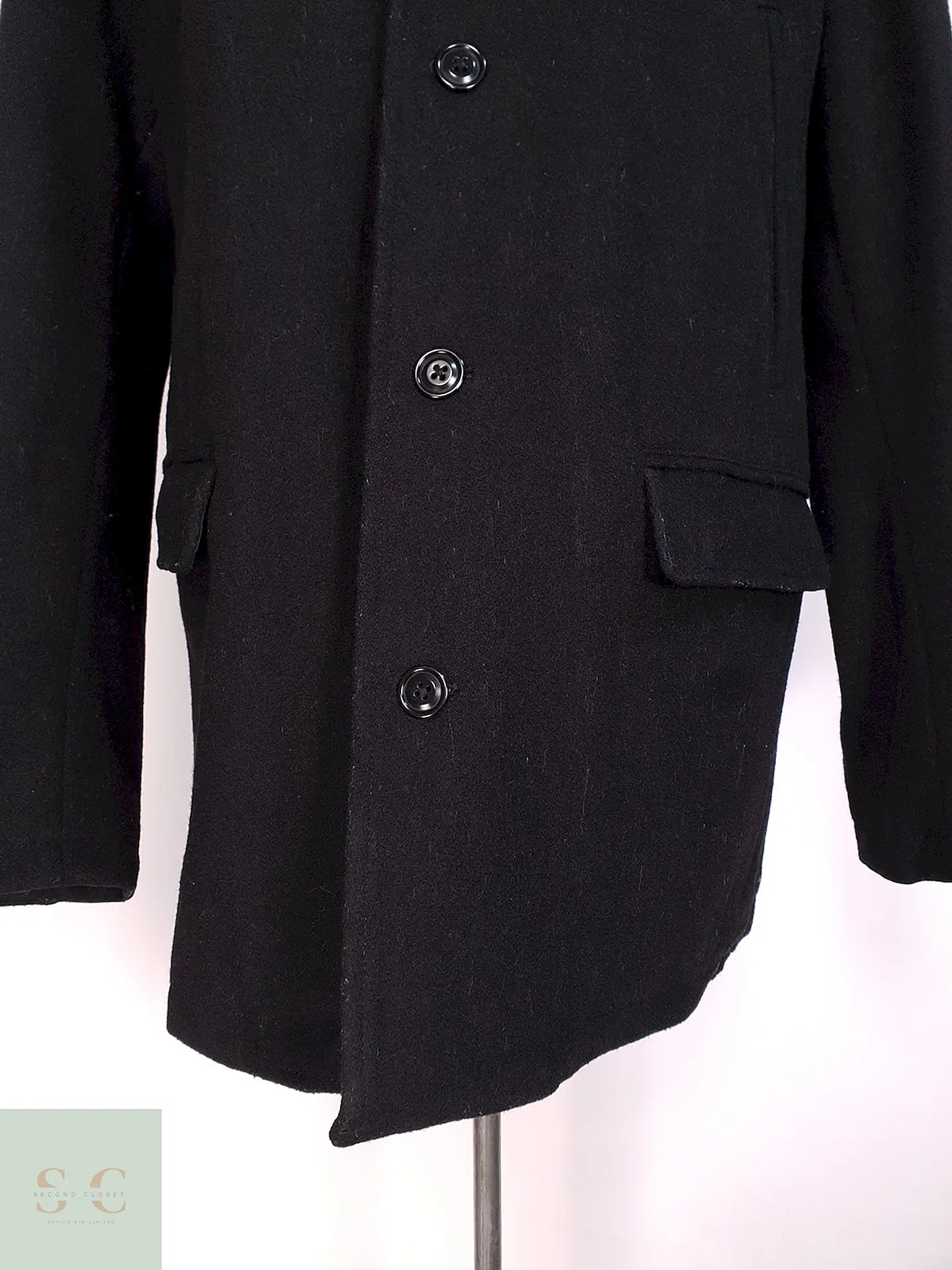 Abrigo J.Crew Grafito 100% Lana Thinsulate Talla XL 6