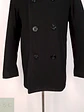 Abrigo Marinero Negro Old Navy Lana Virgen Talla L - Miniatura 6