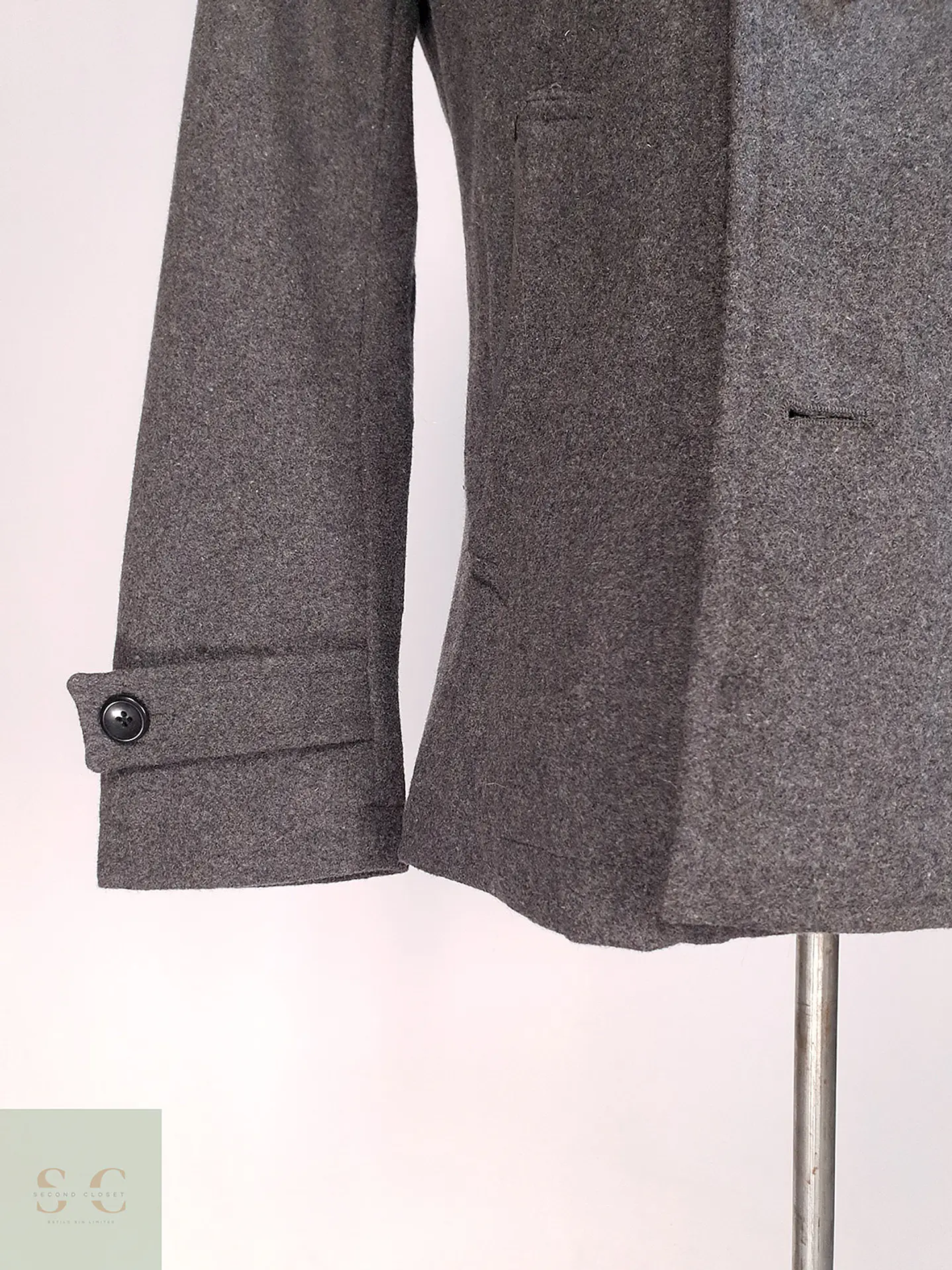 Abrigo Marinero Gris Japonés Louis Chavlon Talla XS 2