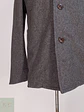 Abrigo Corto Gris Lana Cashmere Mens Melrose con Chaleco Talla SM - Miniatura 2