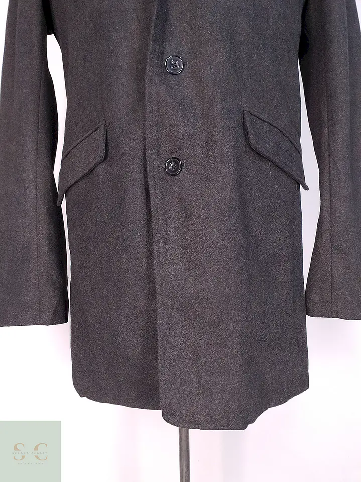Abrigo Plomo Beno Exclusive Label Lana Talla M 2