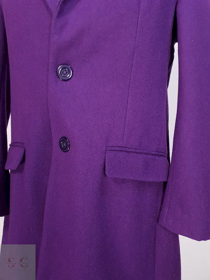 Abrigo clásico Morado paño Talla M 5