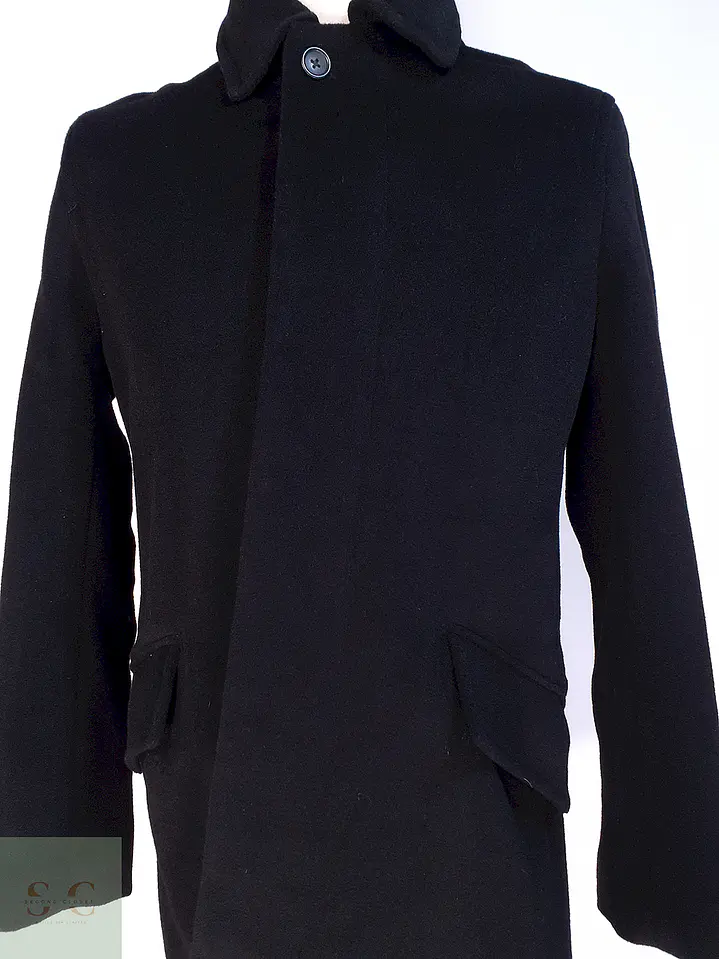 Abrigo Banana Republic Grafito 100% Lana Talla SM 9