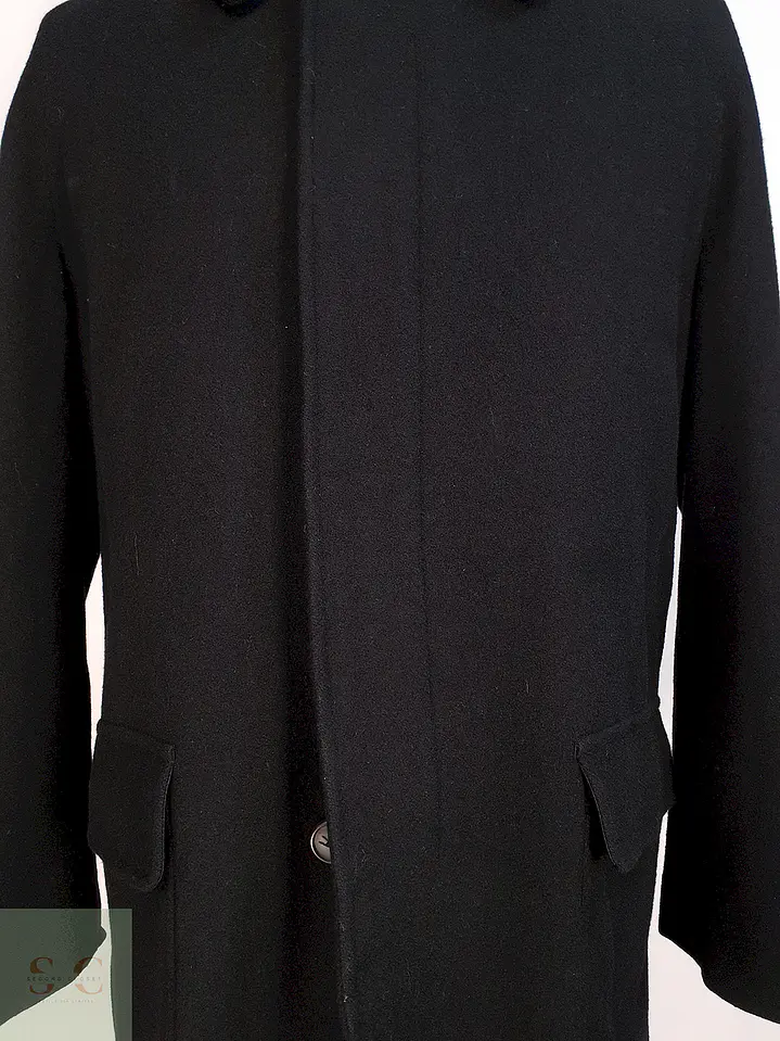 Abrigo Japonés Georg Stage Negro Lana Cashmere Talla ML 6