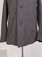Abrigo Corto Gris Lana Cashmere Mens Melrose con Chaleco Talla SM - Miniatura 3