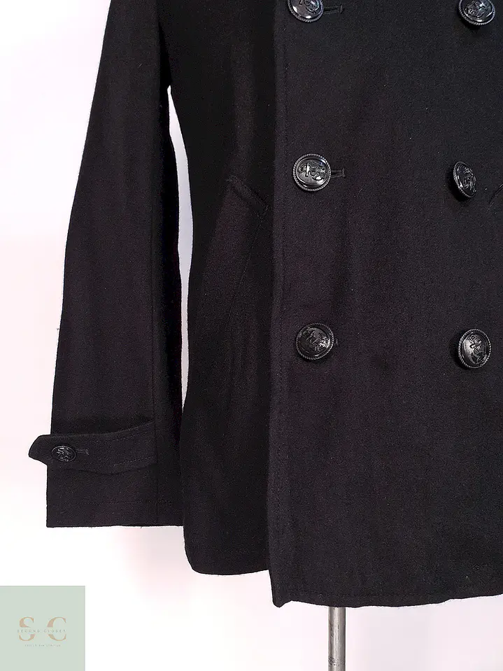 Abrigo Marinero Negro Japonés Suggestion - Lana Talla S 3