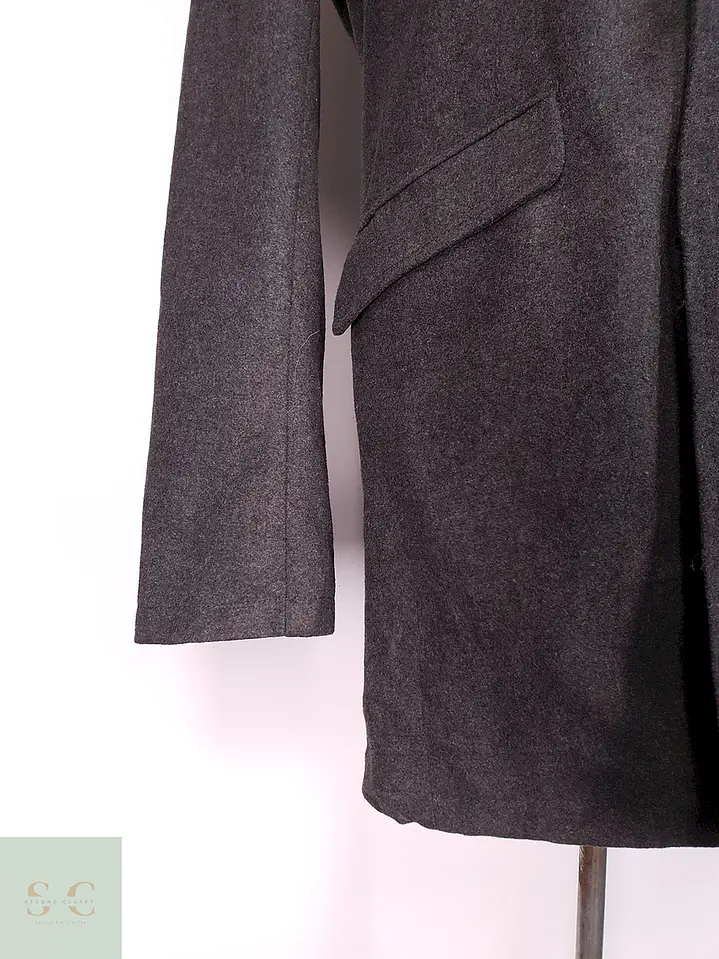 Abrigo Plomo Beno Exclusive Label Lana Talla M 3