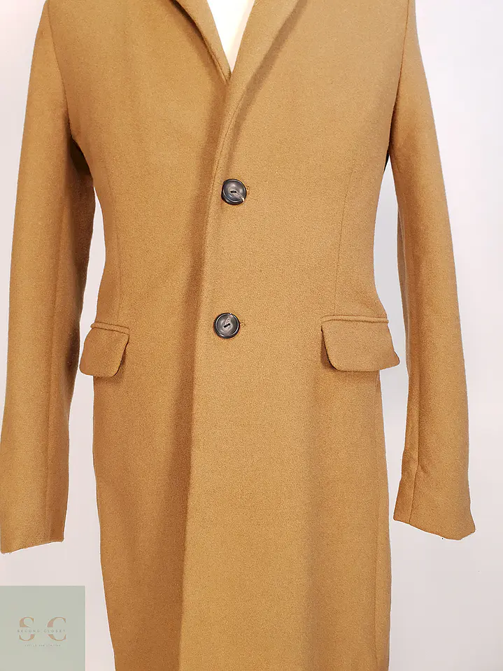 Abrigo Camel Pull and Bear Lana Talla S 4