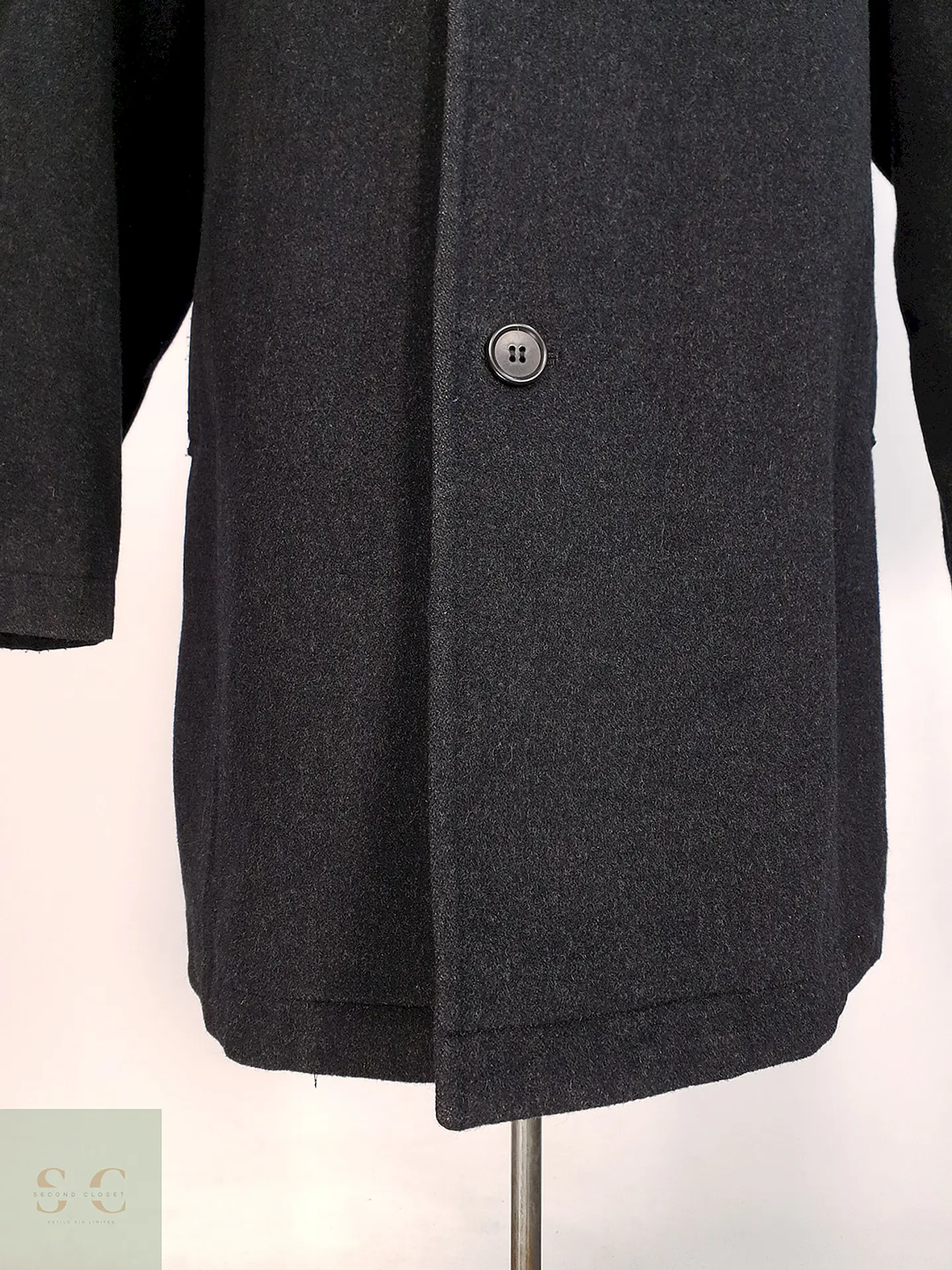 Abrigo Japonés Plomo - Lana Cashmere Talla L 3