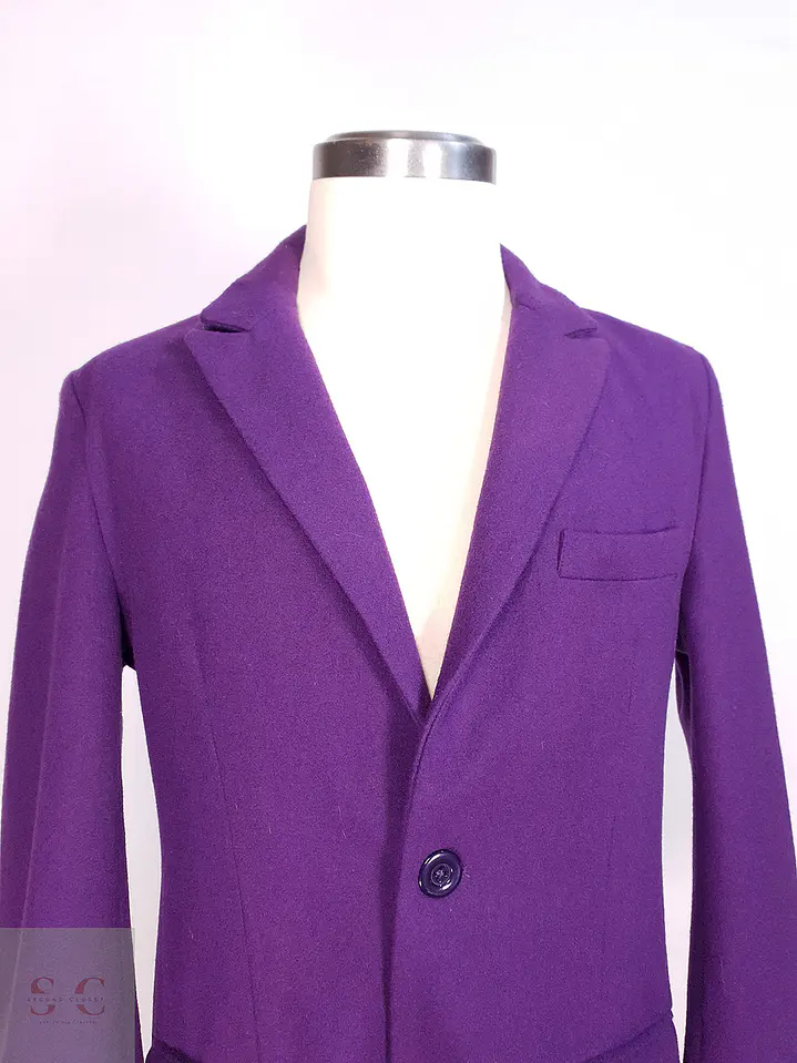 Abrigo clásico Morado paño Talla M 4