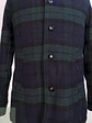 Abrigo Japonés GU Cuadrillé Verde azul Lana Talla S - Miniatura 5