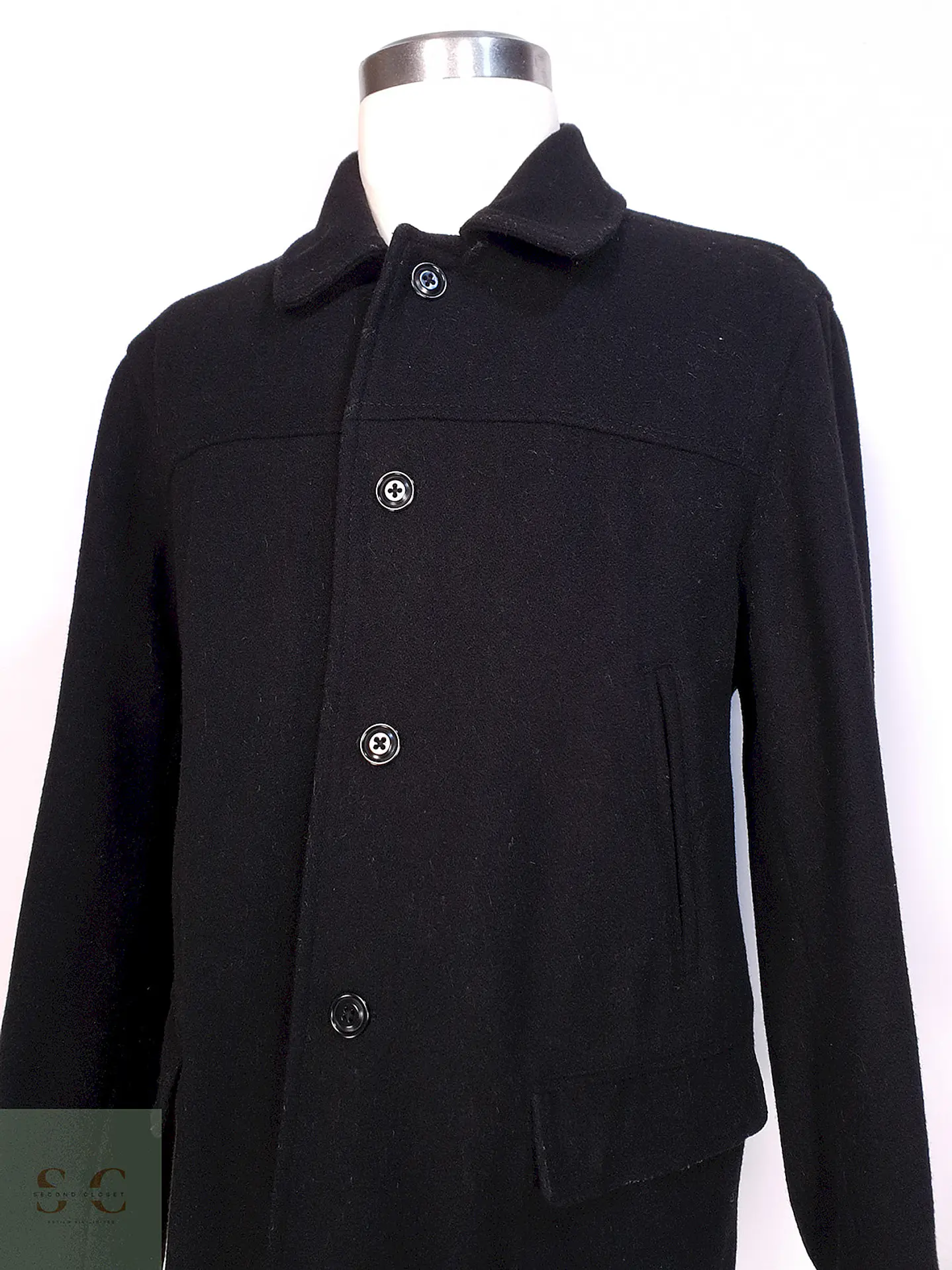 Abrigo J.Crew Grafito 100% Lana Thinsulate Talla XL 4