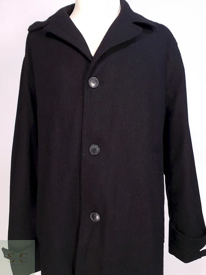 Abrigo Chaquetón Negro Calvin Klein 50% Lana Talla XXL 4