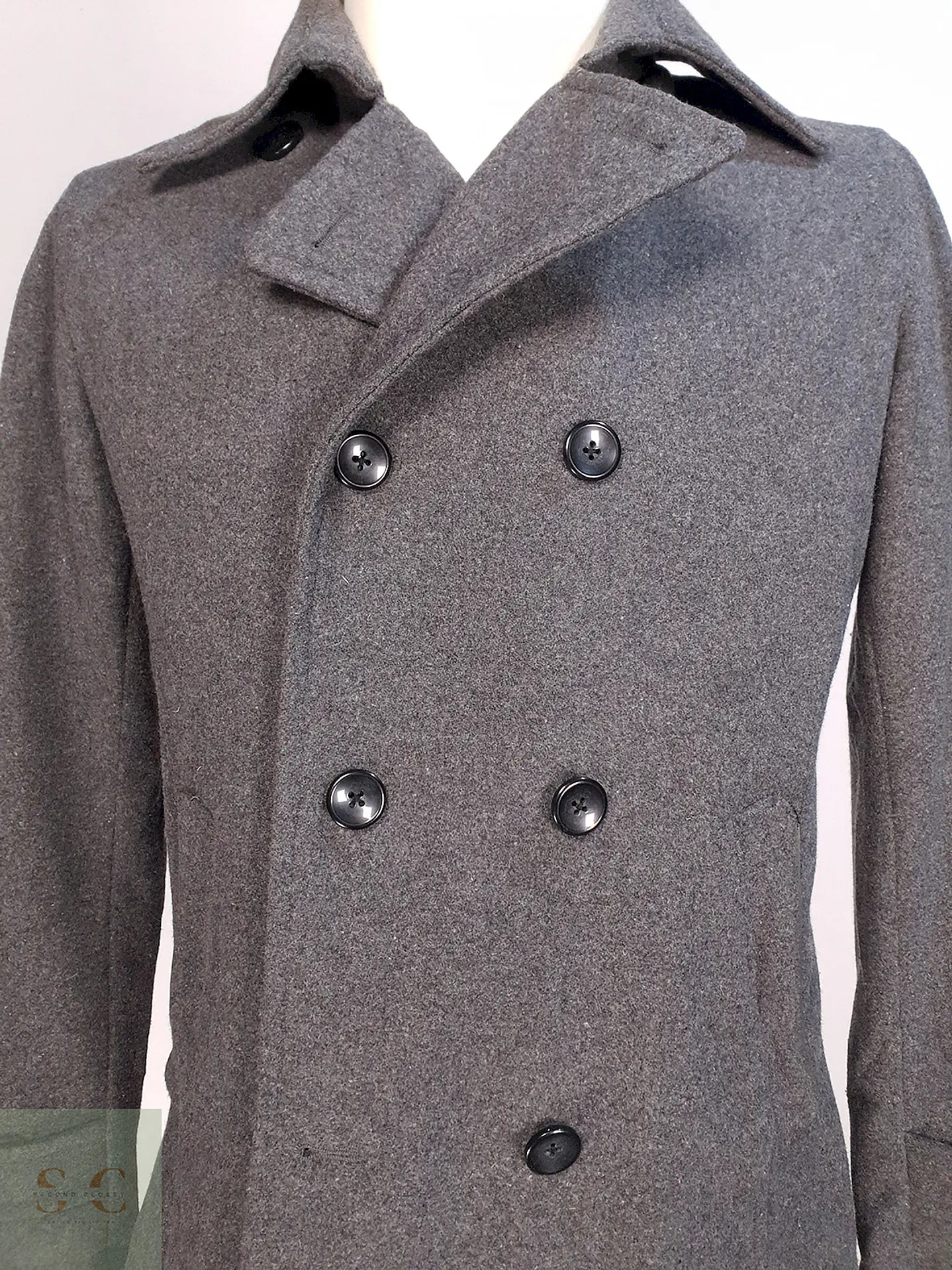 Abrigo Marinero Gris Japonés Louis Chavlon Talla XS 4