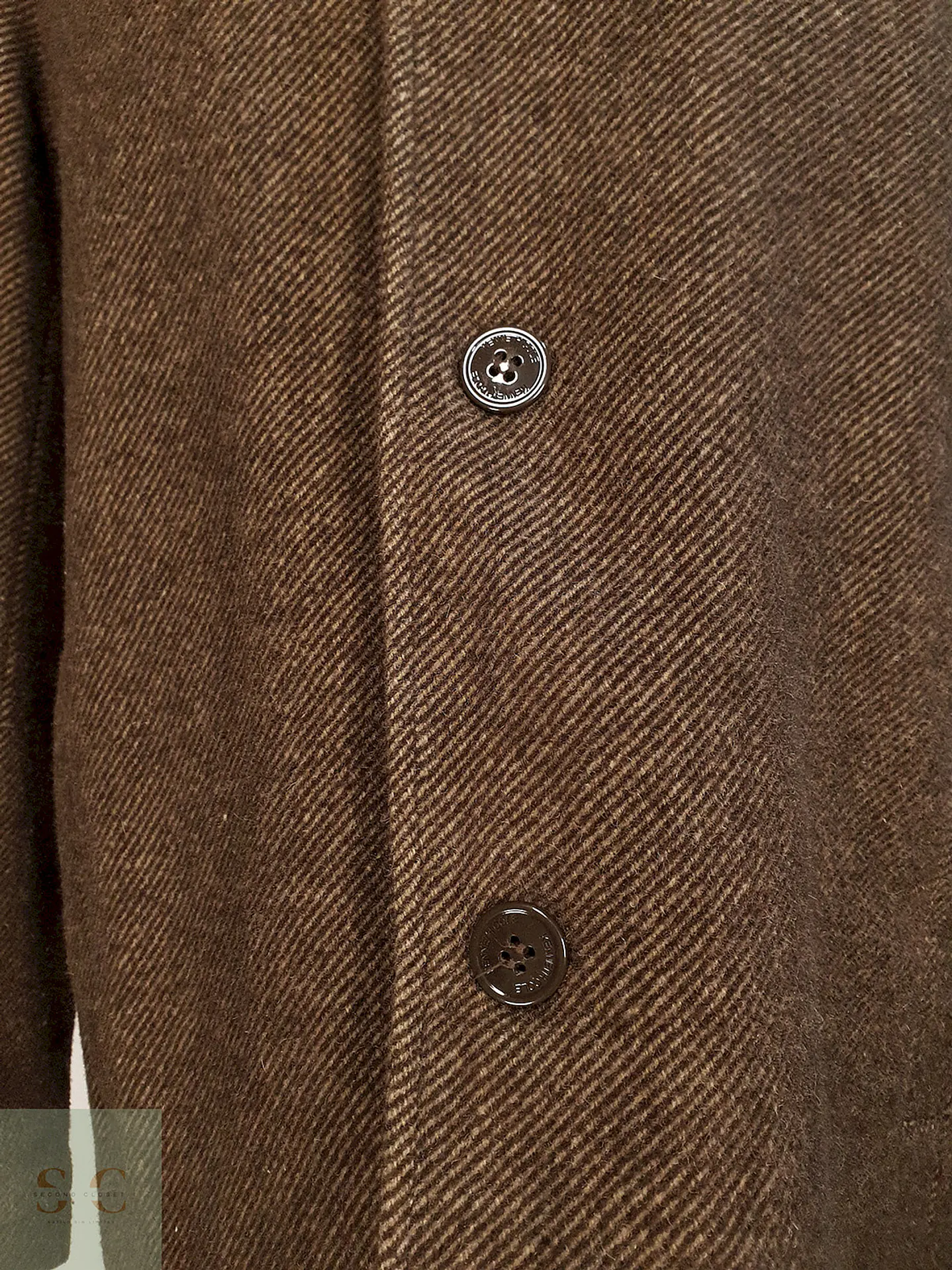 Abrigo Café Kenneth Cole Lana Talla ML 4