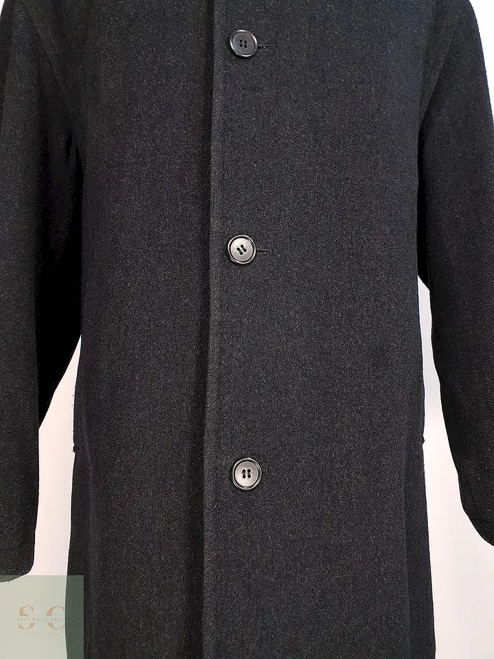 Abrigo Japonés Plomo - Lana Cashmere Talla L 4